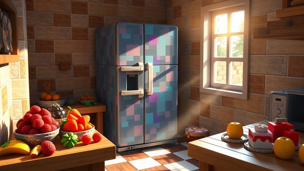 build a minecraft fridge
