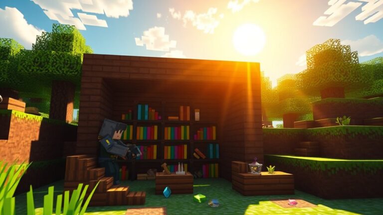 building a minecraft bookshelf