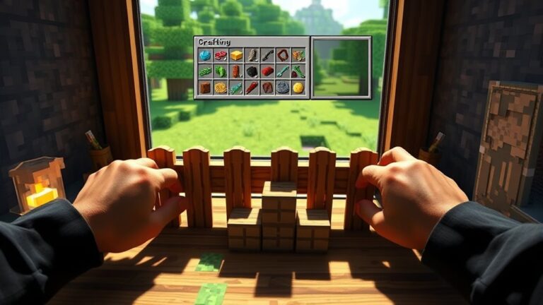 building a minecraft fence