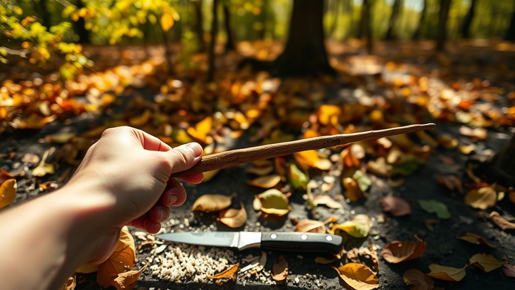 crafting a stick guide
