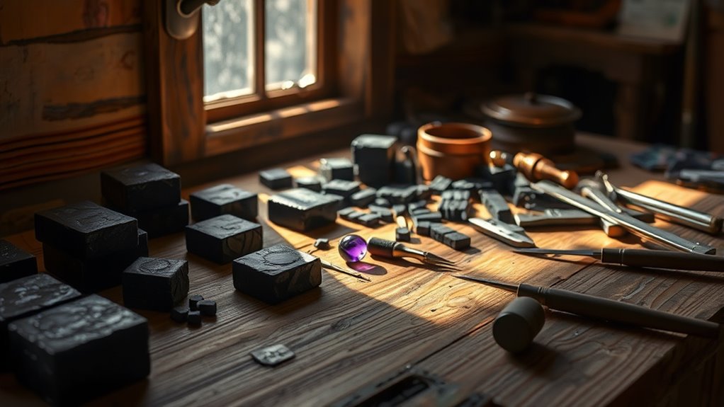 crafting an ender chest
