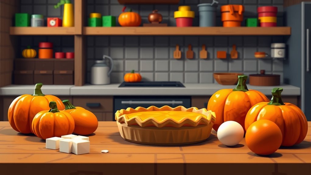 crafting pumpkin pie recipe