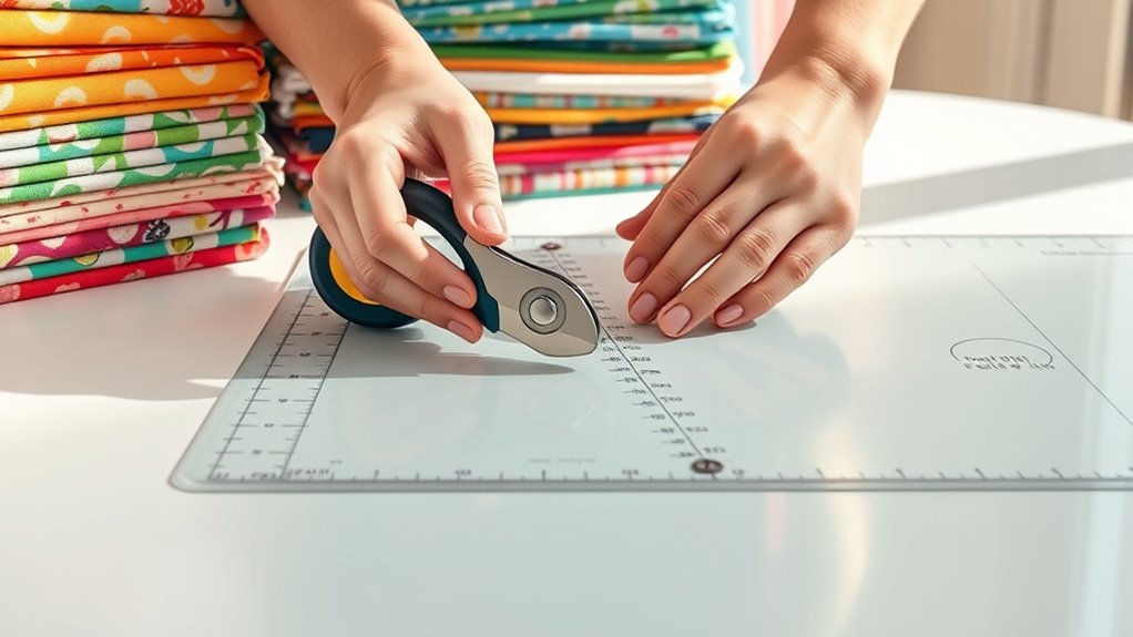 fabric cutting for quilting