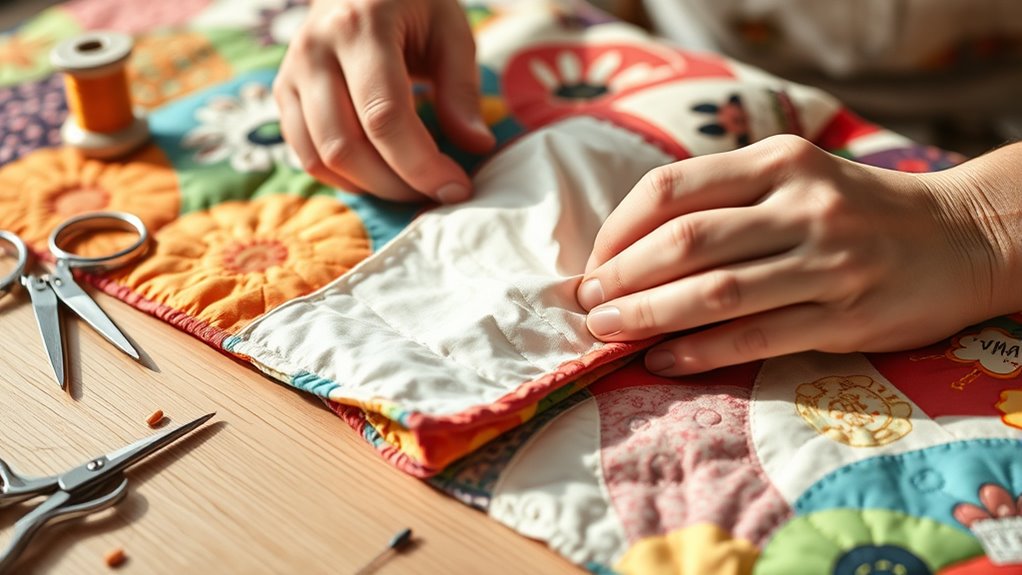 hand binding your quilt