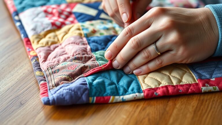 hand sewing quilt binding