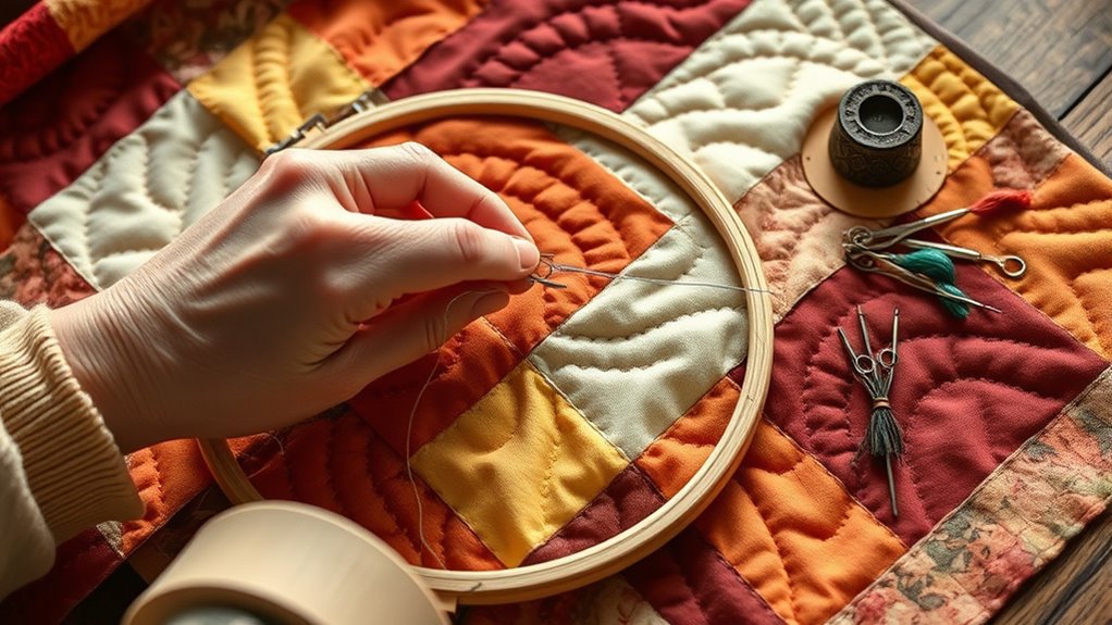 hand stitching quilt tutorial