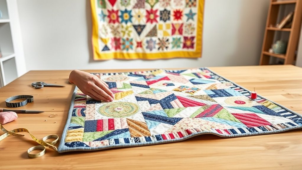 hang a quilt properly