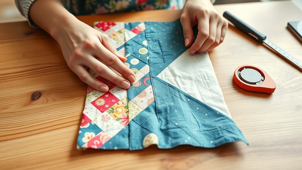 mitered corners for quilting