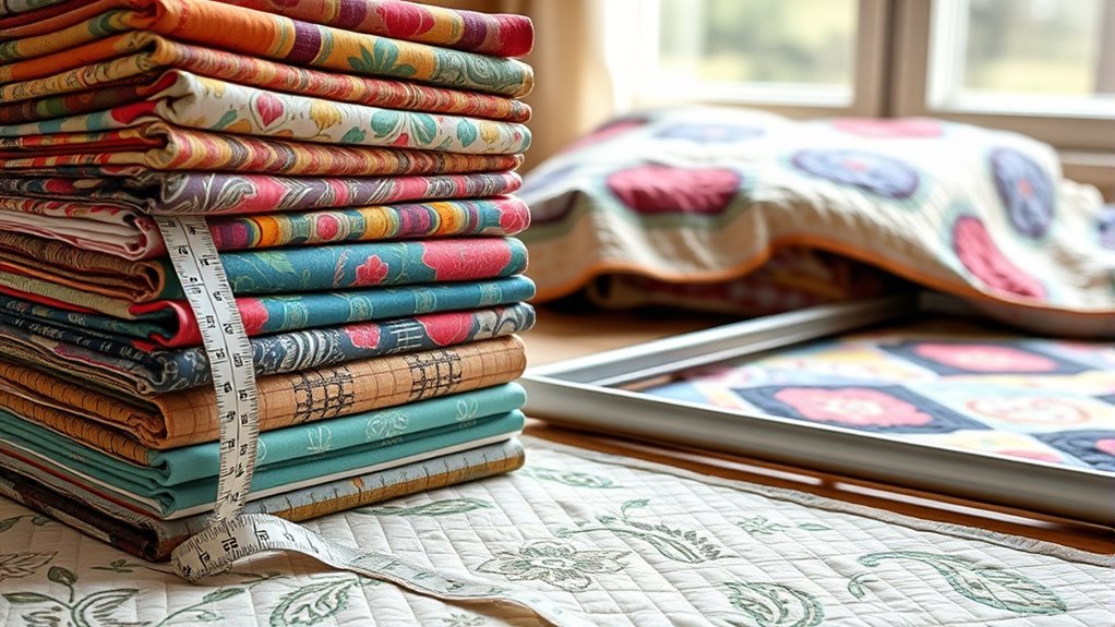 queen quilt fabric amount