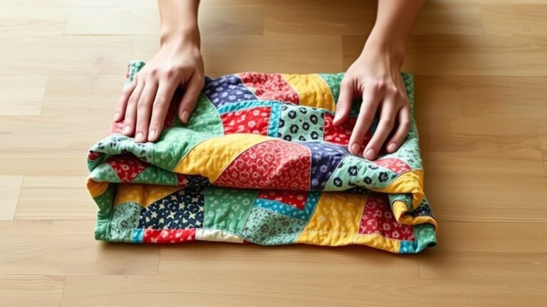 quilt folding for storage