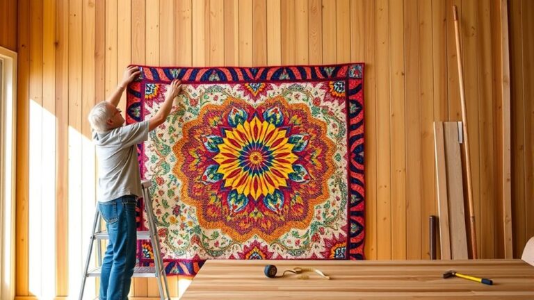 quilt wall mounting guide