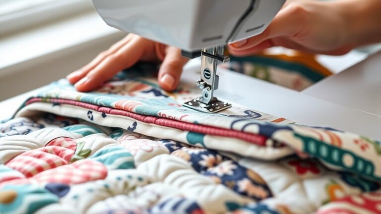quilting with sewing machine