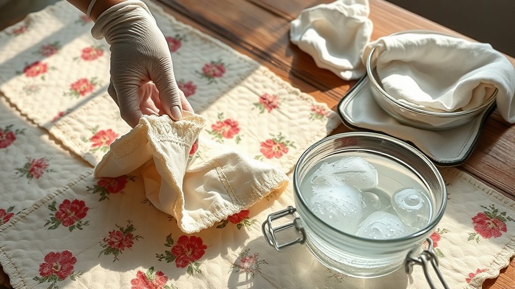 safely clean antique quilts