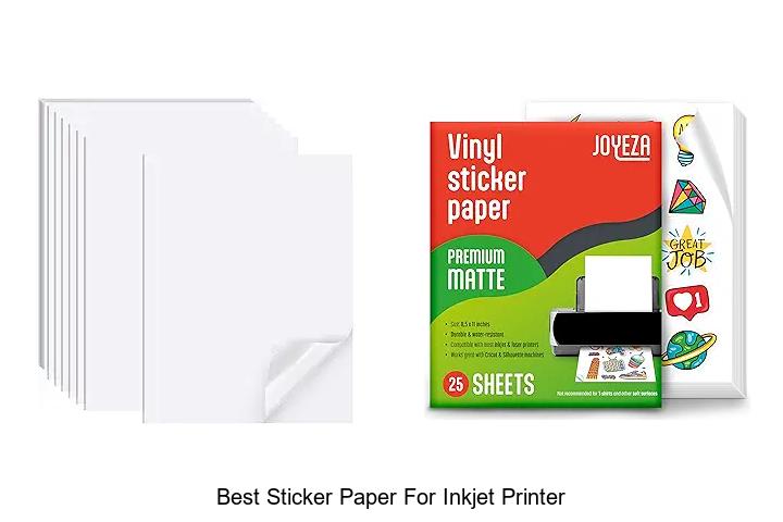 Top 12 Best Sticker Paper For Inkjet Printer You Need Now