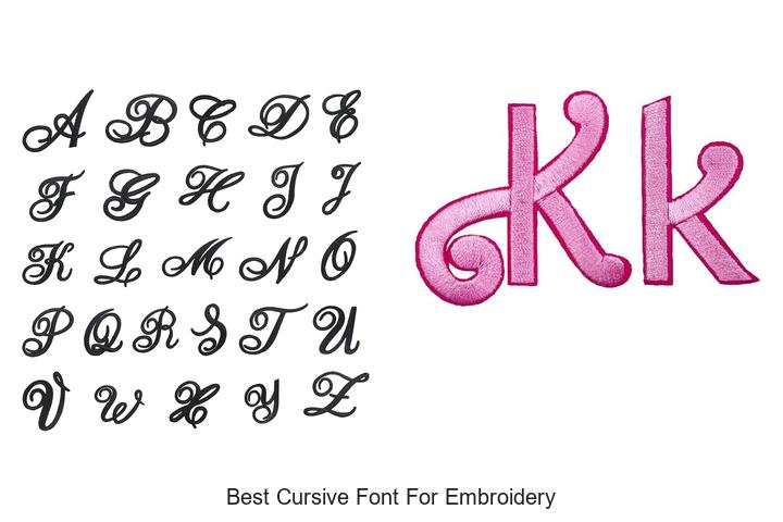 Top 12 Best Cursive Font for Embroidery That Impress!